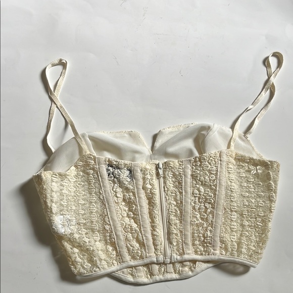 L’Academie Maxime Ivory Corset Top Sz XS - Picture 6 of 10